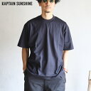 【Kaptain Sunshine】Suvin Supima Tube Tee Light クルーネックチューブTシャツキャプテンサンシャイン ネイビー NAVY 無地T 日本製