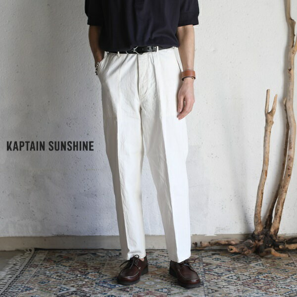  Baker Denim Pants DENIM WHITE ベイカーデニムパンツ ホワイトキャプテンサンシャイン メンズ 日本製