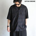 【Kaptain Sunshine】Open Collared SS Shirt DARK OMBRE オープンカラー開襟ショートスリーブシャツ ダークオンブレキャプテンサンシャイン 日本製【送料無料】KS25SSH04(4)