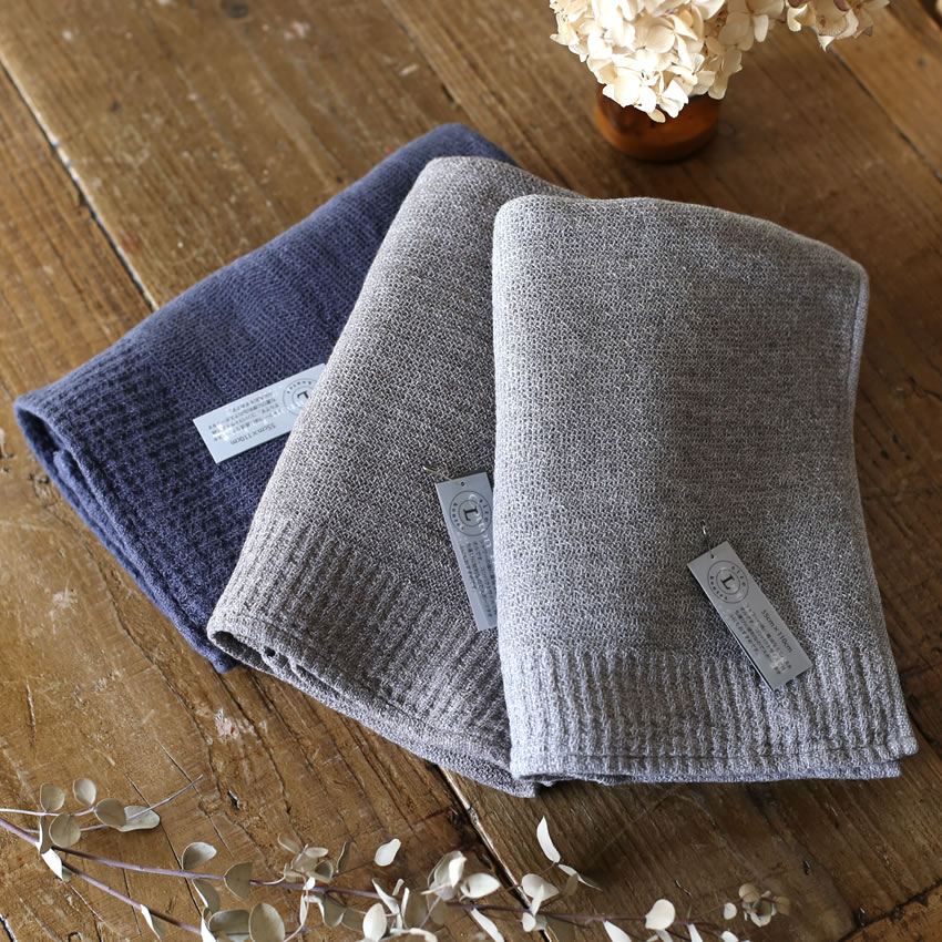 【kontex】コンテックス 今治タオルLANA ラーナL バスタオル(ブラウン/グレー/ネイビー)