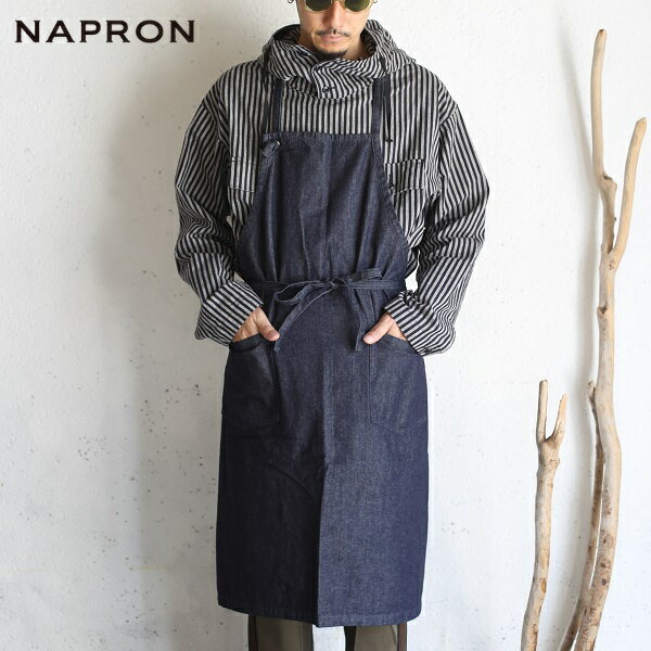 NAPRON エプロン NAPRON(ナプロン) DENIM CRAFT APRON INDIGO デニムクラフトエプロン インディゴ 12オンスのデニム NP-AP09-9A