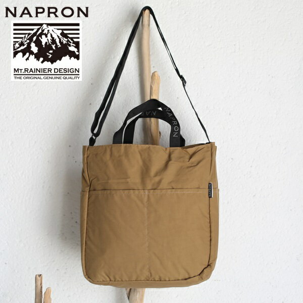 NAPRON(ナプロン) MT.RAINIER DESIGN 別注 ACCESS PACK PLUS CAMEL マウントレーニア別注アクセスパックプラス キャメル 2WAYトートバッグ NP-BG53