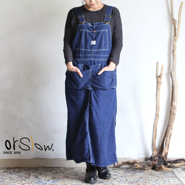 【orslow】【Lady's】 KANGALOO SKIRT One Wash カンガルースカート オーバーオールオアスロウ ワンウォッシュ 日本製【送料無料】00-9503-81