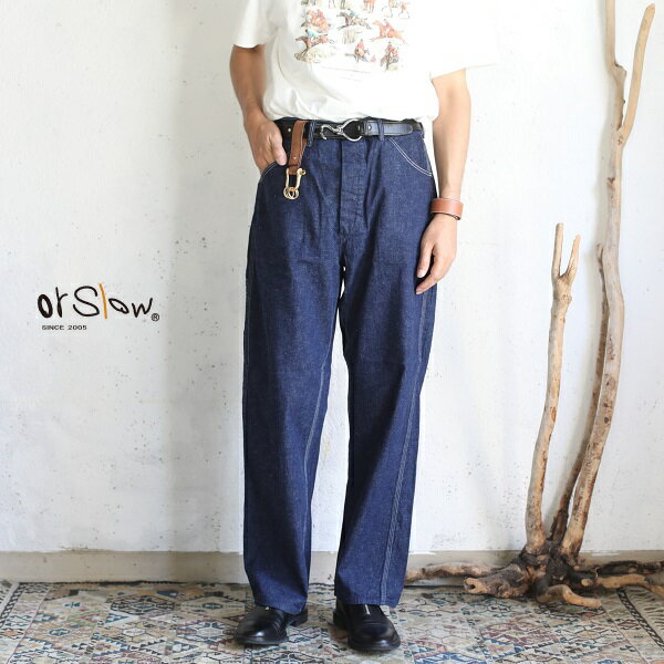 【orslow】 DENIM PAINTER PANTS One Wash 9oz(オンス) セルビッチデニムオアスロウ デニムペインターパンツ ワンウォッシュ 日本製【送料無料】