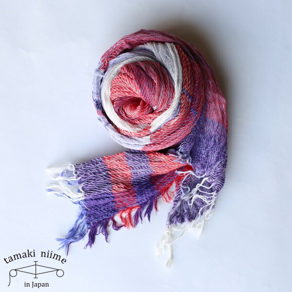 tamaki niime 玉木新雌 roots shawl cotton middle rsm19/ ルーツショール コットン100% ミドル tamakiniime