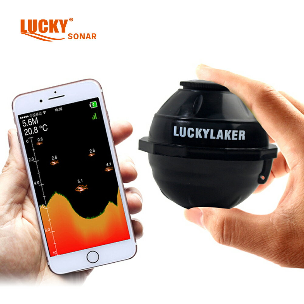 ワイヤレススマート魚群探知機(Wi-Fi) 　レイカー(LAKER)　ラッキー(LUCKY)　正規代 ...