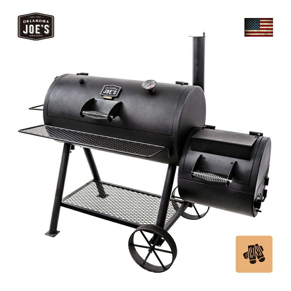 【期間中20％off】アメリカンBBQコンロ グリル 燻製器 ハイランド リバースフロー HIGHLAND REVERSE FLOW オクラホマジョーズ OKLAHOMA JOE'S 正規代理店取扱 商品コード：oj007