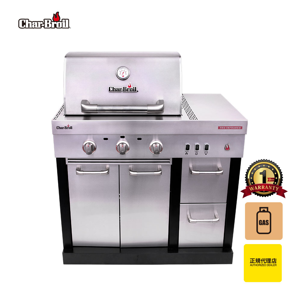 【クーポン配布中】BBQコンロ メダリオン・アウトドアキッチン3バーナーガスグリルモジュール(Medallion Modular Outdoor Kitchen 3-Burner Gas Grill)　チャーブロイル(Char-Broil)