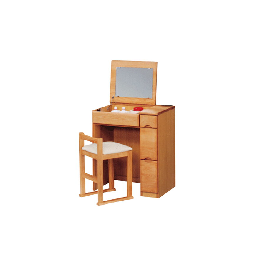 ドレッサー おしゃれ 幅60cm 木製 木 化粧台 白 高さ71cm 収納 スツール 北欧 収納付き スツール付き コンパクト 鏡付き モダン シンプル アルダー無垢