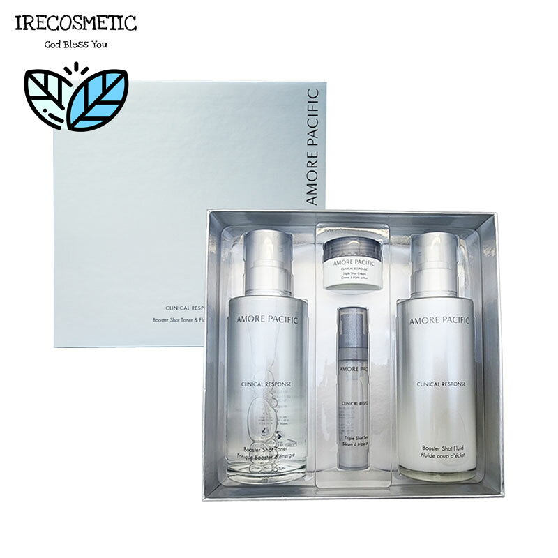 ＼アモーレパシフィック／【NEW】クリニカルレスポンス 2種セット【化粧水130ml+乳液130ml+贈呈品】/韓国コスメ/スキンケア/トナー/フルイド/美容液/クリーム/弾力/保湿/AMORE PACIFIC/CLINICAL RESPONSE BOOSTER SHOT TONER & FLUID DUO SET