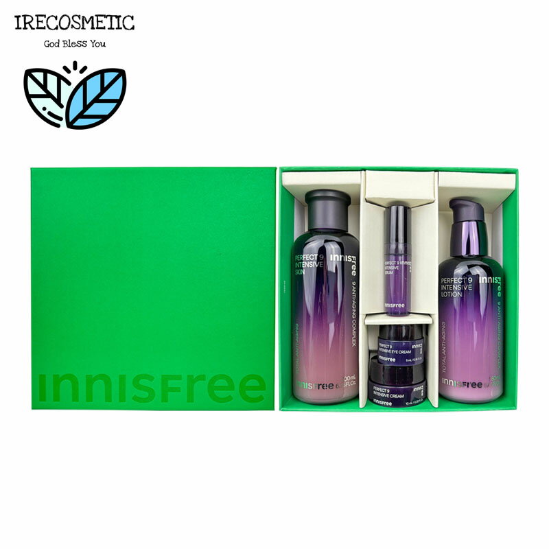 \イニスフリー/ パーフェクト9インテンシブスキンケアセット/化粧水/乳液/美容液/セラム/エイジングケア/保湿 / 水分 / 弾力 / 韓国コスメ /inni...