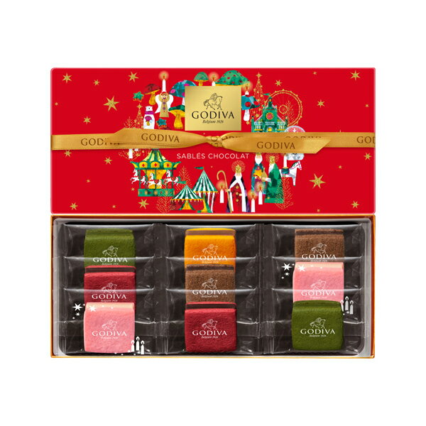 ホリデー サブレショコラ 9個入 ゴディバ クリスマス チョコレート ギフト 詰め合わせ 東京 お土産 お歳暮 御中元 お返し 誕生日 父の日 母の日 プレゼント お取り寄せ スイーツ ホワイトデーのサムネイル