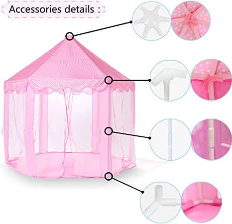 キッズテント おもちゃ 窓付き おしゃれ LEDライト付き 子供用テント 知育玩具 室内 屋外 プレイハウス 男の子 女の子 通気性抜群 秘密基地 誕生日 おままごと 可愛い ピクニック 簡単組立 プレゼント プレイテント 室内遊具 折畳み式