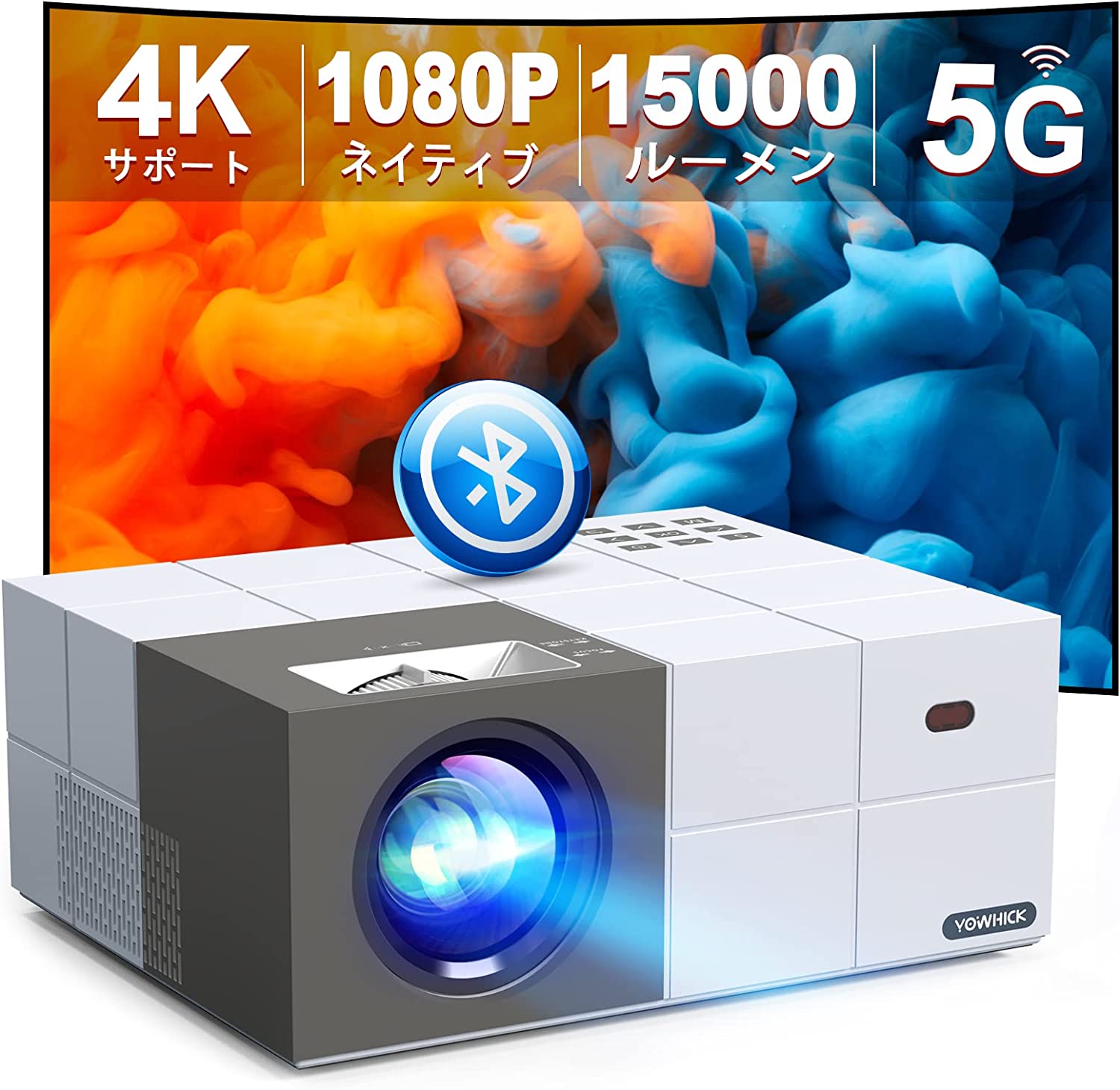 5G WiFi ץ  15000LM 4Kб 1080P եHD Bluetooth5.0  ൡǽ ...