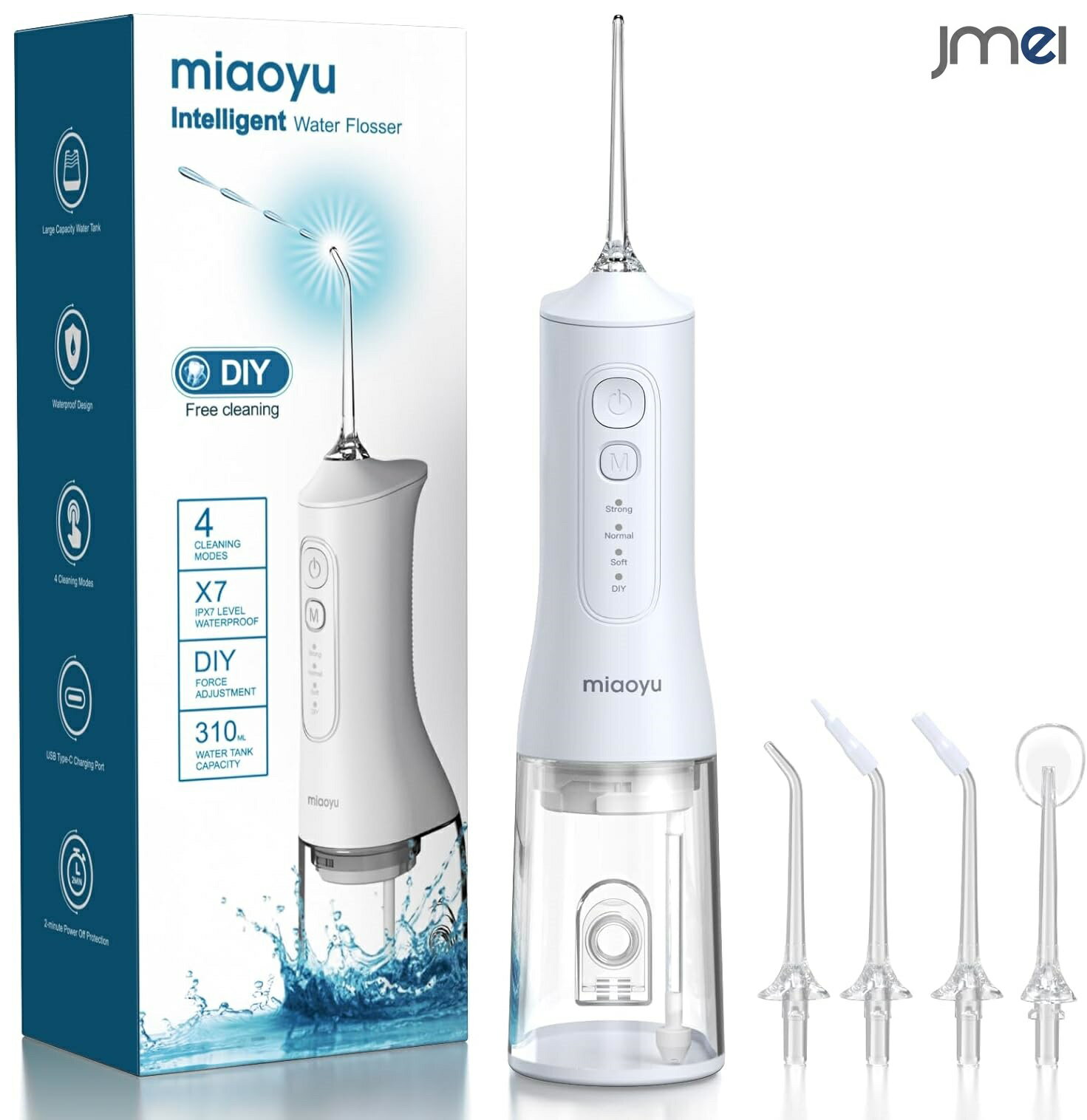 口腔洗浄器 ジェットウォッシャー 口腔洗浄機 ウォーターピック 携帯 ウォーターフロス コンパクト コードレス口腔洗浄機 ジェットウォッシャー 口腔ケア 歯ブラ...