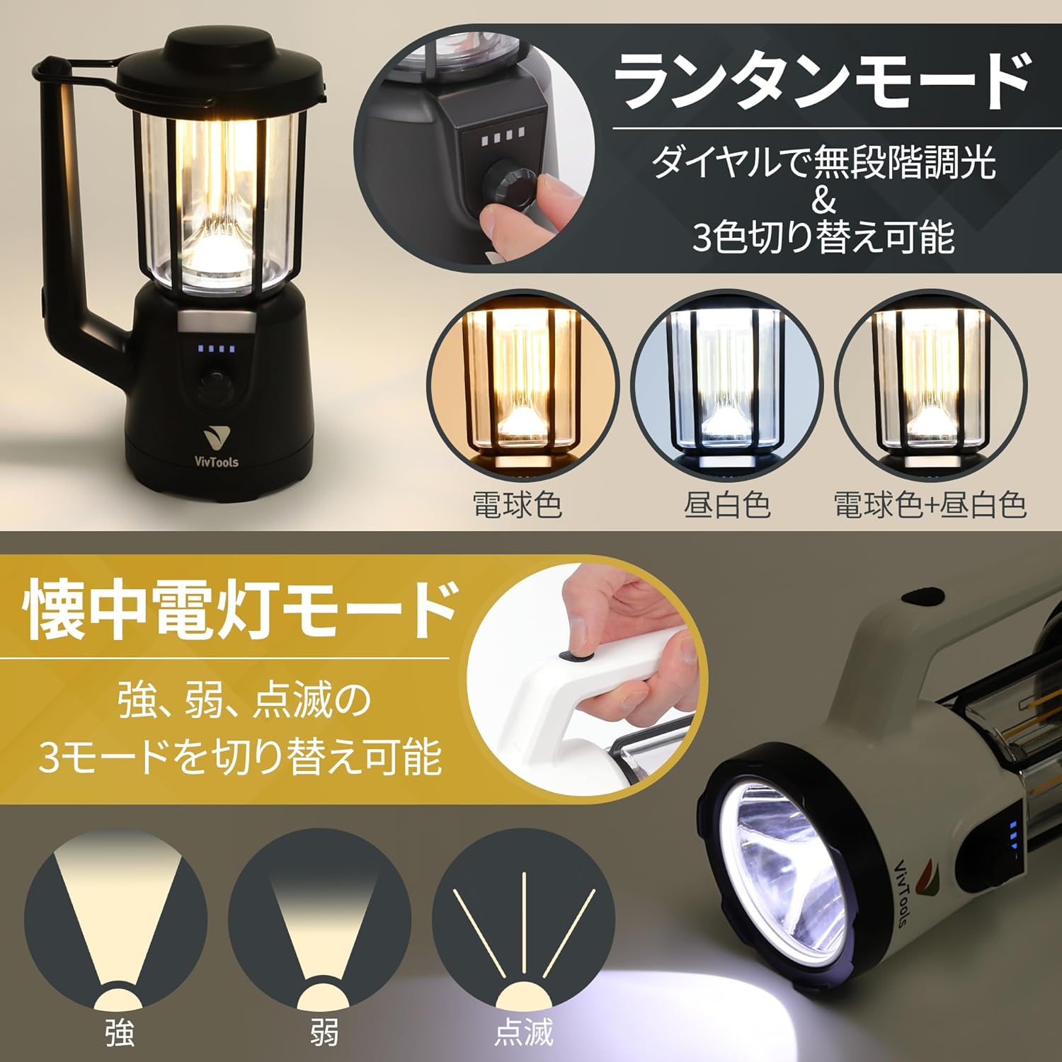 モバイルバッテリー 大容量 コンパクト 軽量 小型 タイプC iphone led ランタン LEDライト 電球 led パワーバンク充電器 スマホ 充電器 パワーバンク スマホ充電器タイプC 写真撮影照明キット led投光器 ランタン 充電式 電池式 防災グッズ 照明器具 吊り下げ プレゼント iremono-10004394 JMEI 2nd サンプル画像3