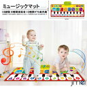 ピアノおもちゃ ピアノマット 10鍵盤 8種類楽器音 子供ピアノ 録音 再生 滑り止め 音量調整 プレイマット 防水 10種類デモ曲 スピーカー搭載 子供 クリ...