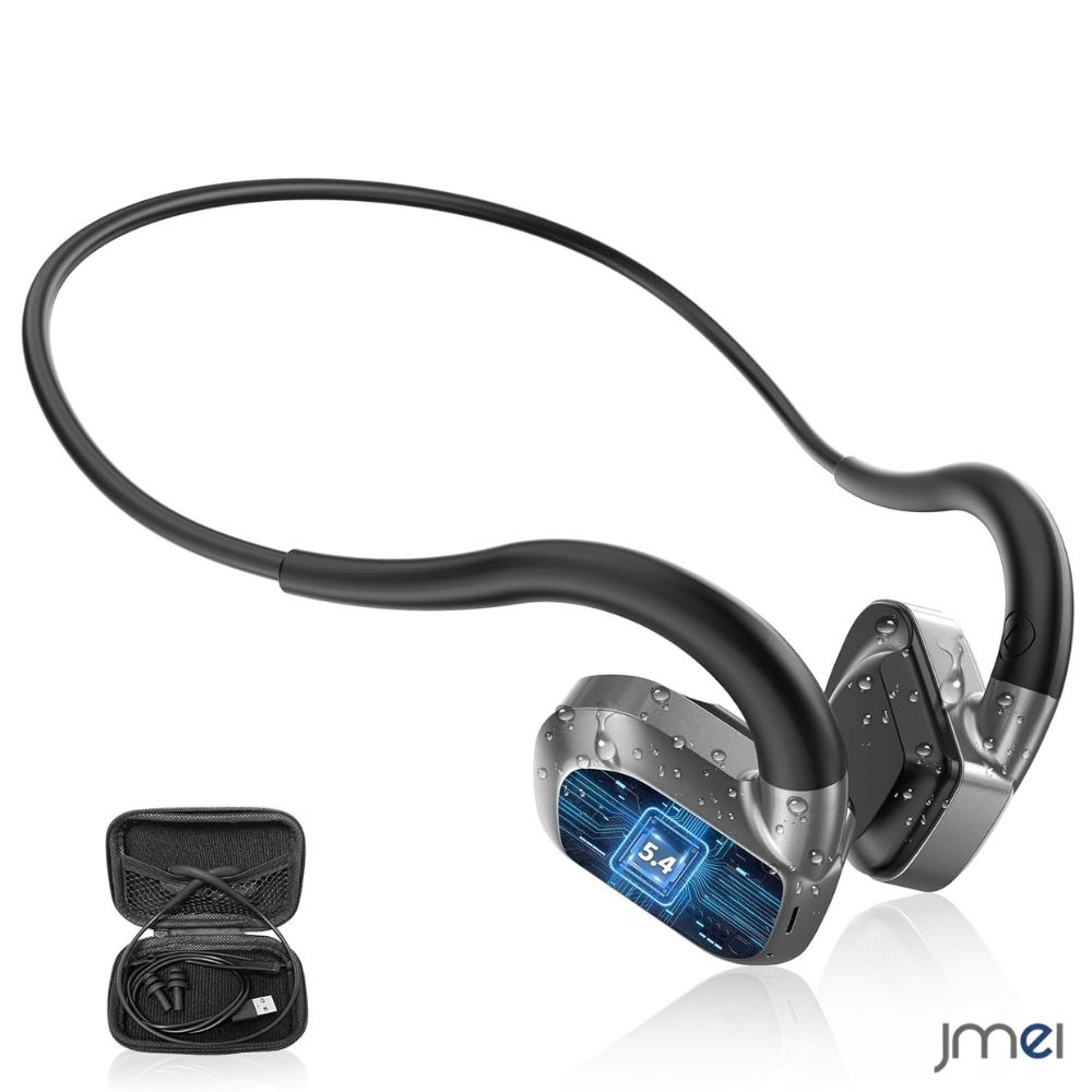 骨伝導イヤホン bluetooth 5.4 MP3プレーヤー機能 2in1 32GB 8000曲容量 ワイヤレスイヤホン IPX8防水 技適認証済み こつでんどう イヤホン bluetooth 骨伝導ヘッドホン ランニング スポーツイヤフォン 急速充電 12時間再生 耳を塞がない 非 骨伝導