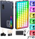 LEDデジカメライト 撮影 電球 調整可能 4000mAhバッテリー付 フィルタ付き 照明や撮影 デジタル一眼レフカメラ ビデオカメラ 三脚 LEDビデオライト 撮影ライト RGB撮影用ライト 21種FX光効果 色温度2500K~9900K 4000mAh内蔵 輝度自由調節 Type-C充電式 超薄型