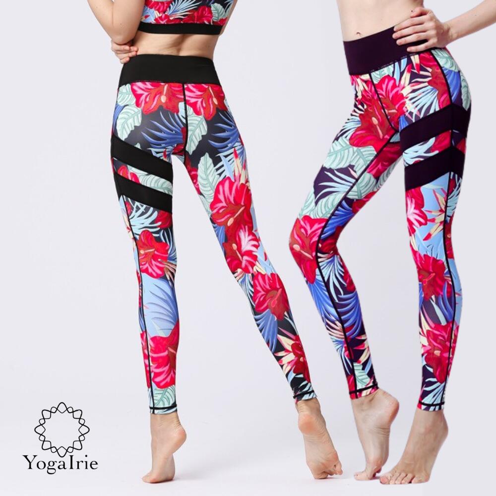 64%OFF【在庫限定:4950円→1760円】フィットネスウェア ホット ヨガウェア ヨガ レギンス ボタニカル 花柄 ヨガパンツ レディース ヨガウエア 柄...