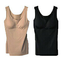 Re・aesfou<リエスファ>ノンストレスタンクトップS-Mサイズ(クロ、パープルグレー ※ベージュ売り切れ)(バストサイズ:72−94cm)3枚...