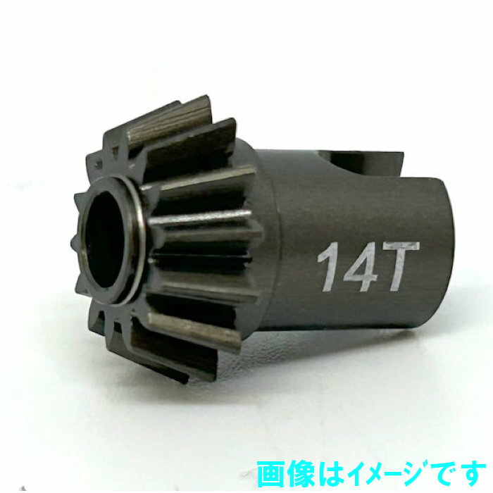 GRK5に対応する新たな歯数のベベルギアが登場！ 昨今のドリフトシーンに合わせて歯数14Tを新たに設定。 ハーフスロットル時のコントロール性と、2次減速増加による車速の伸びの両立が期待できます。 〇適応車種 ・GRK5 ・GRK4（※） ※(R31S067)GRK5ギアアダプターと組み合わせる事で適応致します。 GRK4標準のギアアダプター（R31S302）には装着できません。