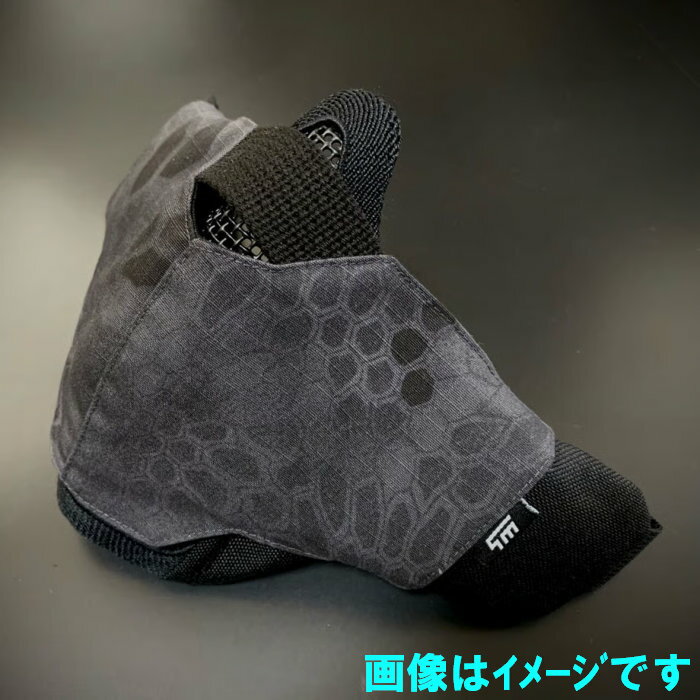 樂天商城 - TMcraft サバゲー用　メッシュフェイスガード対応ファッションカバー【type03】タイフォン／ブラック