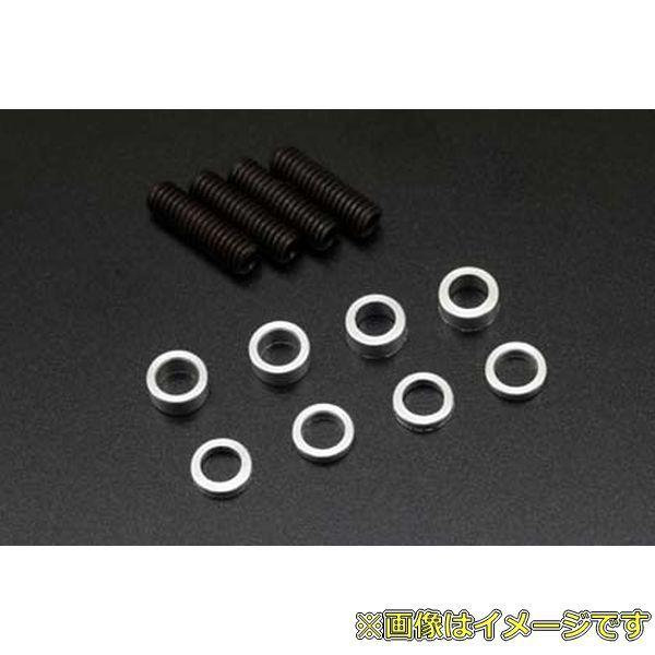 ヨコモ MQ-S12S ミニクローラー用 アルミ製 1.0mm/2.0mm ワッシャー セット シルバー