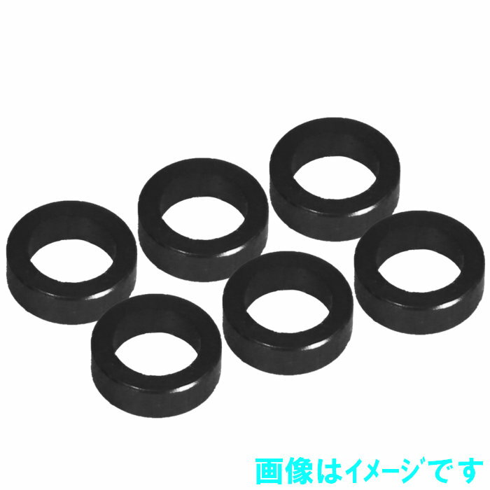 イーグル AS6420U-BK M4x6 アルミスペーサー 2.0mm厚(6個入)[ブラック]