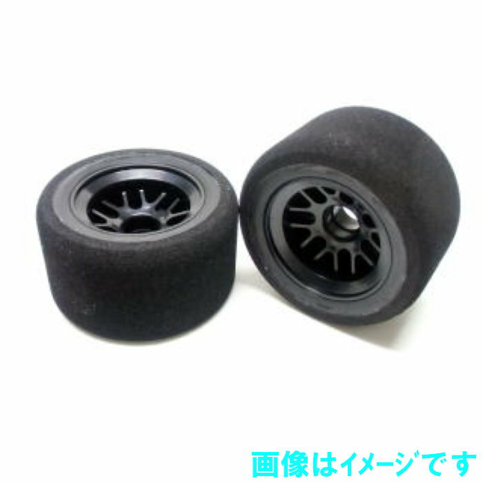 ハイグリップ路面推奨の 超大径ホイール接着整形済スポンジタイヤです。 信頼のHIラバースポンジを採用 適度なグリップで安定走行が可能です 直径約54mm　幅30mm フロントホイールは1050ベアリング仕様ですが 850ベアリングアダプター付属