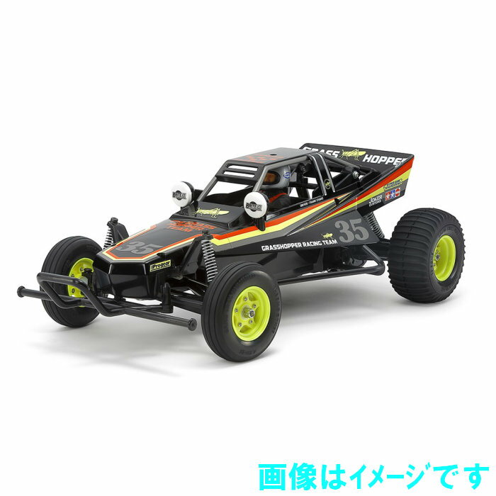 ブラックグラスホッパー　塗装済みボディ タミヤ 1/10RC グラスホッパーⅡブラックエディション 組立キット