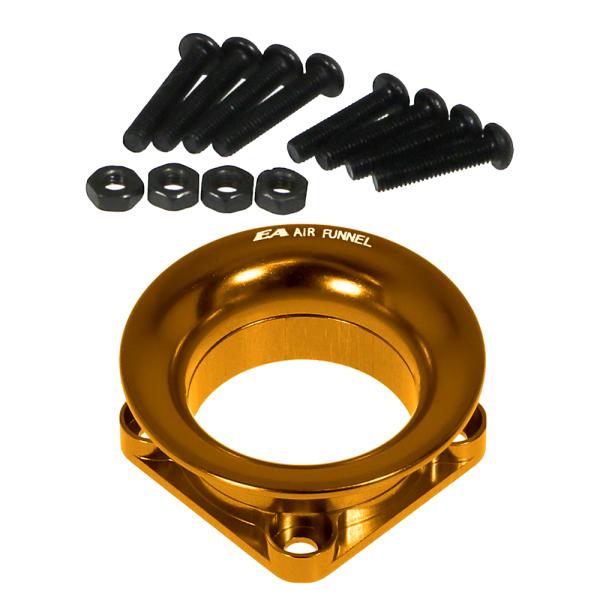 品番 FAF25V2 品名 AL エアーファンネルV2:25X25mmファン用 サイズ IN22XOUT35XT13mm 重量 6.0g 説明 AL.エアーファンネルV2(クーリングファン別売)は、クーリングファン用エアファンネルです。 キャブレターのエアファンネルをイメージしたデザインになっており、この形状により、効率よく多くの空気を吸い込む事ができ、冷却効果を向上させます！！付属部品：3X16mmビス、3X14mmビス、M3ナット各5個