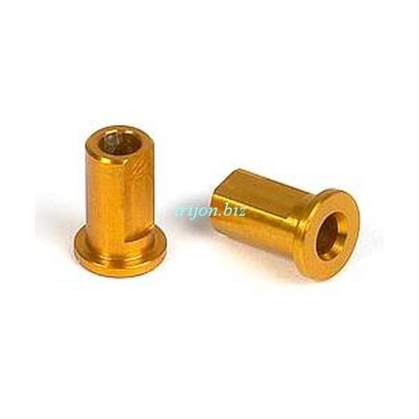 XRAY 302033-O T2シリーズ用 アルミナット オレンジ OR ブラック 2pcs