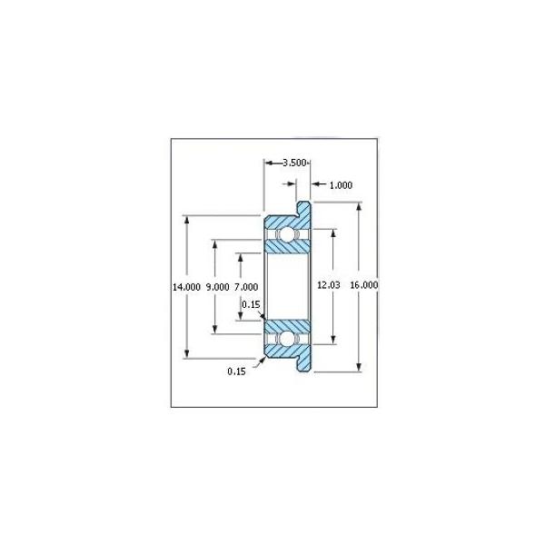 樂天商城 - ミネベア ボール・ベアリング DDLF-1470 フランジ付 オープン ステンレス 7x14x3.5mm