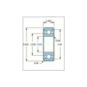 ミネベア ボール・ベアリング DDL-520ZZ ステンレス 2x5x2.3mm