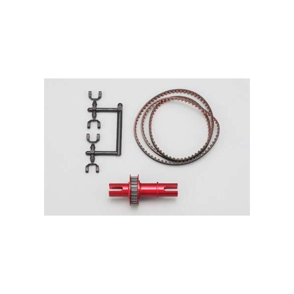 ヨコモ DRR-FCD18 DRB用 フルカウンター ソリッドアクスルセット(リア1.8倍・レッド)