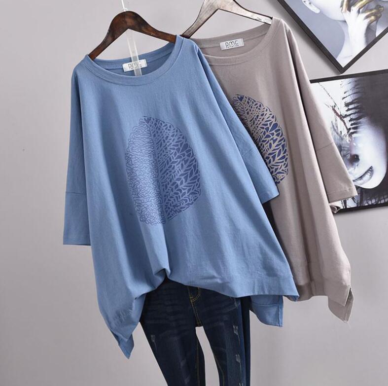 半袖Tシャツ レディース オーバー かわいいTシャツ ラウンドネック ゆったり 体型カバー 個性的 無地 柔らかい 快適 キレイ ファッション