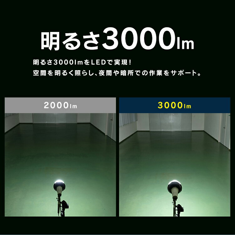 【20日限定抽選で100%Pバック！】【公式】LED電球 E39 投光器用 3000lm LDR25D-H-E39-E アイリスオーヤマ LED電球 LEDライト ライト 灯り LED投光器 投光器 作業灯 昼光色 E39 作業現場 工事現場 2