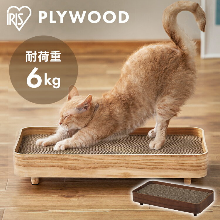 猫 爪とぎ ダンボール アイリスオーヤマ プライウッド送料無料 爪とぎケース PW-TC50 爪とぎ 猫 ねこ ネコ 爪とぎ台 つめとぎ ベッド ダンボール 木製 ウッド 木調 ペット用品 おしゃれ かわいい