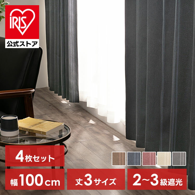 カーテン 4枚セット 遮光 おしゃれ 洗える 北欧 かわいい シンプル ドレープ レース セット 幅