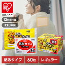 カイロ 貼る アイリスオーヤマ レギュラー 60枚入り送料無料 貼るカイロ 貼るタイプ 10枚入り×6袋 レギュラーサイズ 普通 使い捨て 使い捨てカイロ 備蓄 防寒 寒さ対策 冬 通勤通学 レジャー スポーツ観戦 アイリスプラザ【iris_dl03】