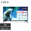 テレビ 液晶テレビ 40v 型 ネット対応 スマートテレビ GoogleTV チューナー内蔵 FHD フルハイビジョン Wチューナー 裏番組録画 音声検索 tv 40 アイリスオーヤマ LT-40FGX-F1 *