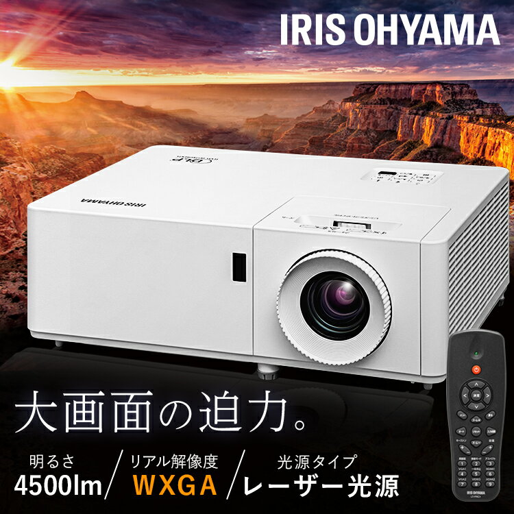 プロジェクター アイリスオーヤマ 大画面 IP-EW450W 送料無料 レーザー 業務用 ビジネス オフィス 教室 会議室 カフェ 飲食店 映画[安心延長保証対象]