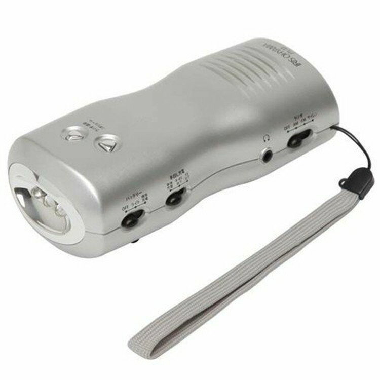 防災用品 地震対策 懐中電灯 手回し充電ラジオライト 手動 防災 便利 ラジオ アイリスオーヤマ【割振り】のサムネイル