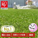 【国産】人工芝 2m 1m アイリスオーヤマ 2m×10m 1m×10m ロール ベランダ リアル 送料無料 生 芝生 芝マット U字釘24本付 マット 芝生マ...