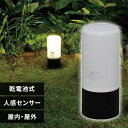 センサーライト LED 乾電池 屋内 屋外 ガーデンライト おしゃれ 電池式 センサー