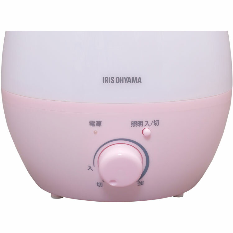 [安心延長保証対象]超音波式加湿器 しずく型 2.8L UHM-280S ホワイト ピンク 加湿器 アロマ LED 光る 卓上 超音波式 加湿機 アイリスオーヤマ