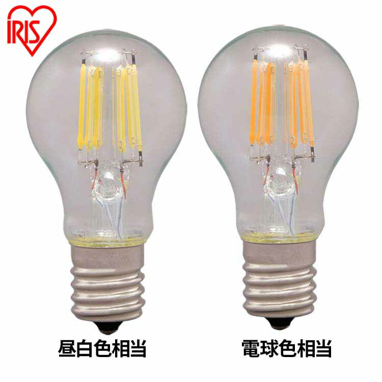 【公式】【節電対策】 LEDフィラメント電球 ミニクリプトン球 アイリスオーヤマ 省エネ LEDライト 節電 照明 LED E17 40W相当 440lm 昼白色 電球色 相当 LDA4N-G-E17-FC[安心延長保証対象]