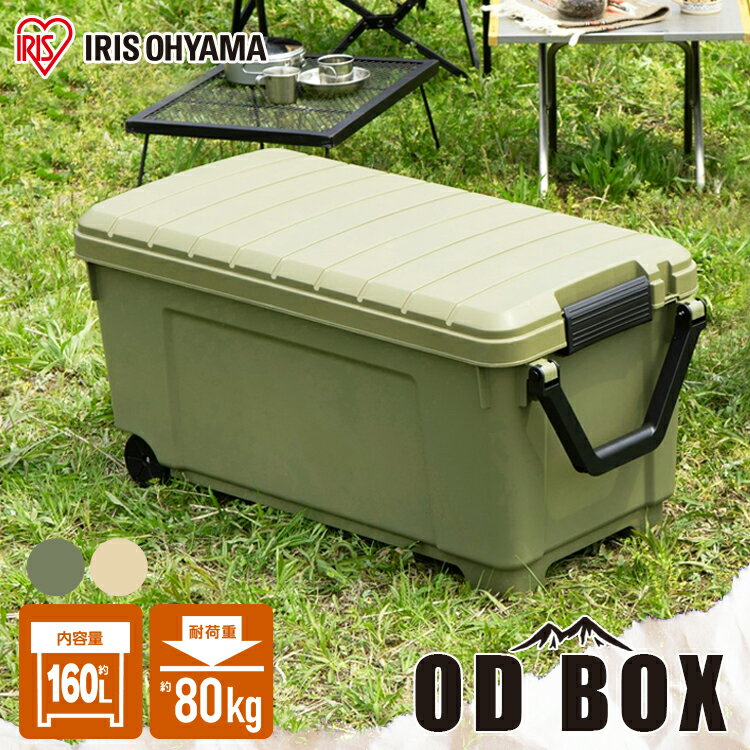 収納ボックス 収納ケース 160L ODB-1000 蓋付き ふた 屋外 コンテナ おしゃれ ハードケース トランクボックス 車載 レジャー 収納 キャンプ DIY アウトドア ベランダ 庭 BBQ 工具収納 ツールボックス【aut】