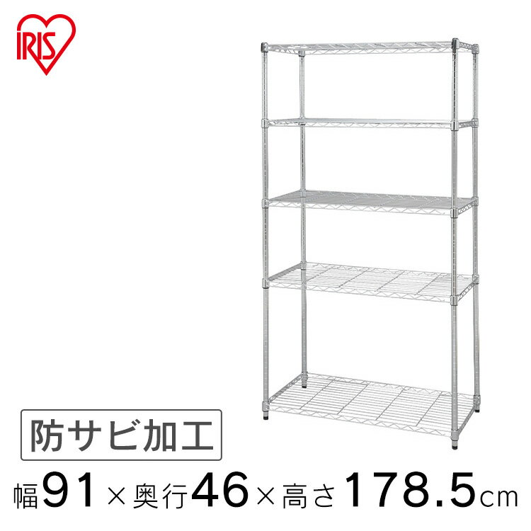 【送料無料】耐荷重1000Kg Steel Shelf スチールシェルフ 幅1160mm 奥行295mm 高さ1800mm 棚5段 スチールラック スチール棚 業務用 物品棚 頑丈 インダストリアル かっこいい おしゃれ シンプル 収納 インテリア 家具